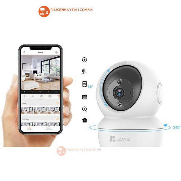 Camera IP Wifi Ezviz CS-C6N 1080p Chính hãng tặng kèm thẻ nhớ 32Gb