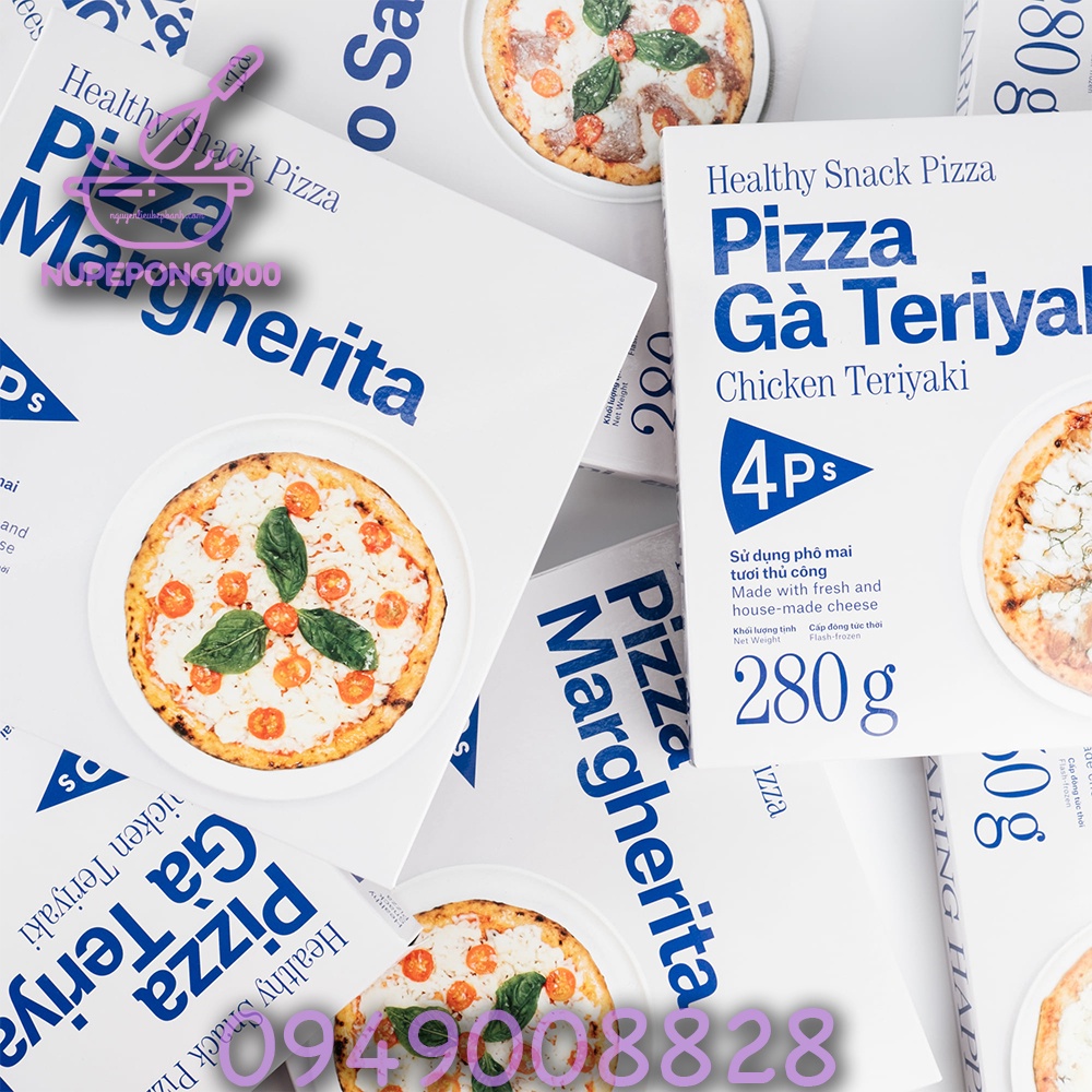 Pizza 4P's đông lạnh ăn ngay 4 vị không hộp