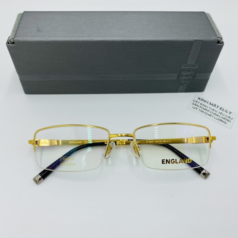 Gọng kính ENGLAND titanium mạ vàng 18k cao cấp