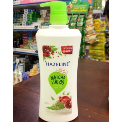 Sữa Tắm Hazeline 670g Yến Mạch Râu Tằm/Matcha Lựu Đỏ