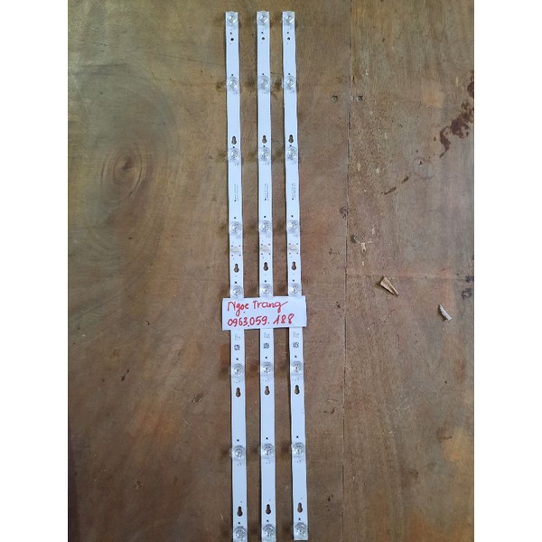 Thanh Led Tivi TCL 40S4900 /S6000- Led Vuông- Giá 1 Máy 3 Thanh 8 Bóng