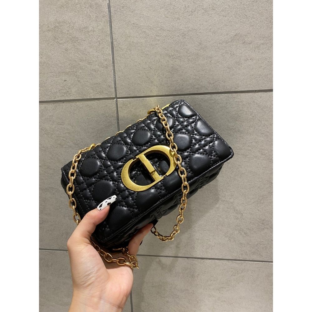 Túi Xách Nữ 💖 Free Ship + Qùa Tặng 💖 Túi Xách Đeo Chéo Nữ Dior Da Trần Trám Sang Chảnh Hàng Cao Cấp