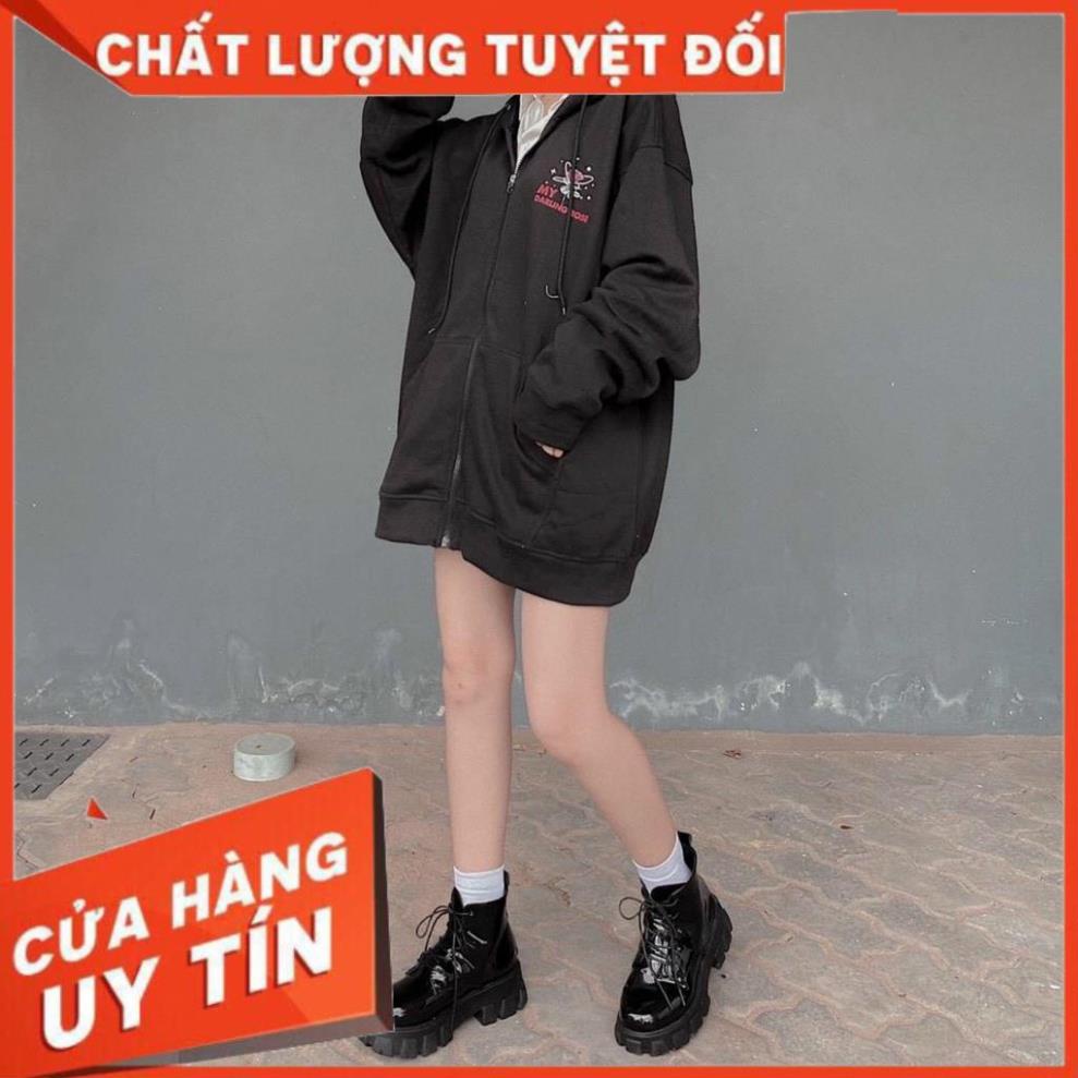 Áo khoác nỉ hoodie Unisex dây kéo form rộng màu đen trắng. Áo hoodie Nỉ Pe dày mịn, thoải mái, hình in nổi bền đẹp K102