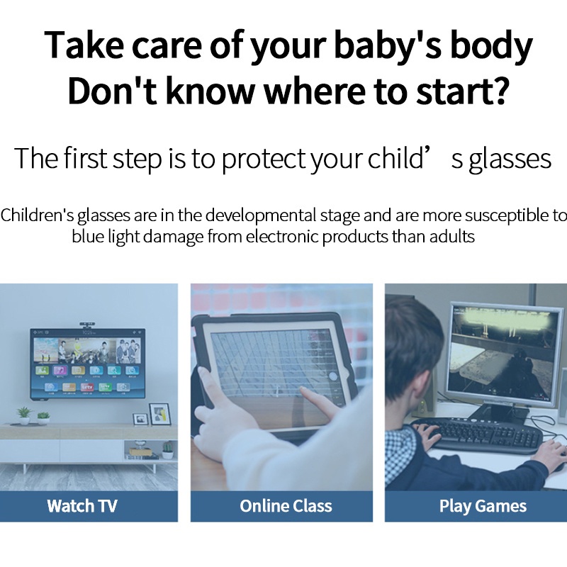 Mắt kính chống bức xạ bảo vệ mắt nhiều màu tùy chọn thời trang cho bé