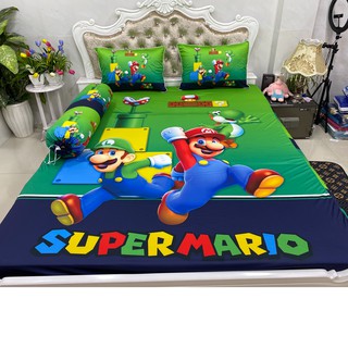 BỘ DRAP THUN LẠNH Ý 5D THÁI LAN CAO CẤP NHIỀU MẪU (INBOX CHỌN MẪU)