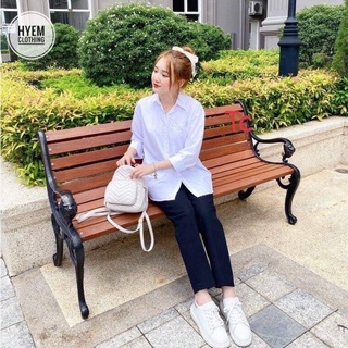 Sơ mi Trắng tinh khôi Unisex 1 túi