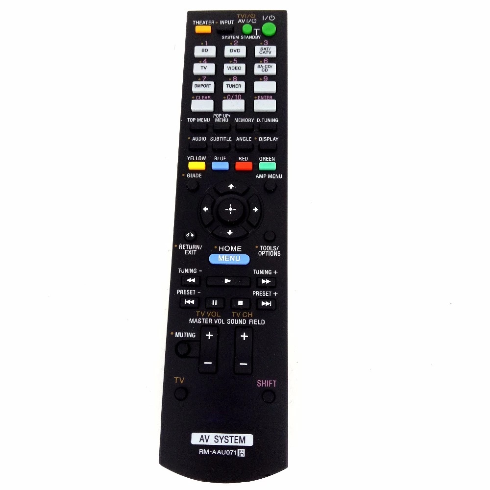 RM-AAU071 Điều khiển từ xa thay thế phù hợp cho Bộ thu Sony AV HT-SS370 STR-KS370 HT-CT350 HT-SF470 