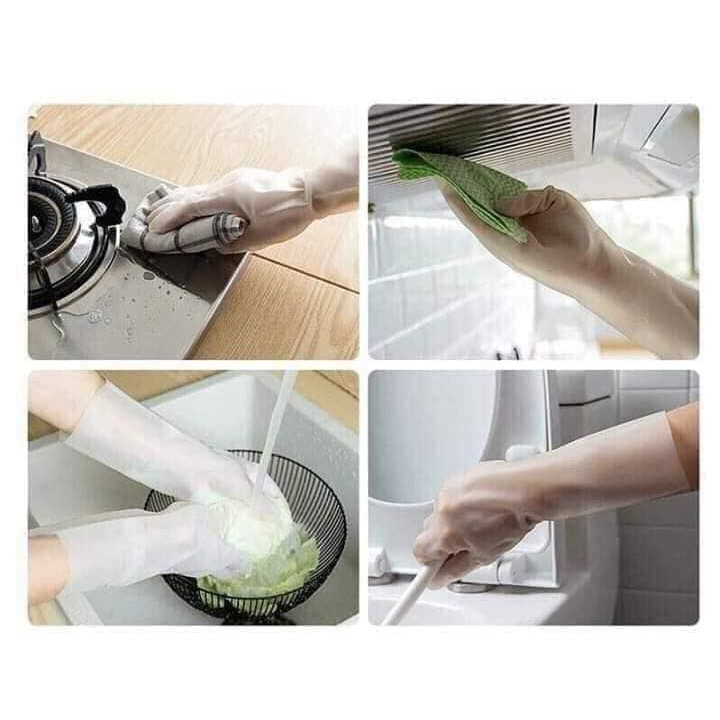 Găng tay cao su rửa bát mùa đông【HO_010】