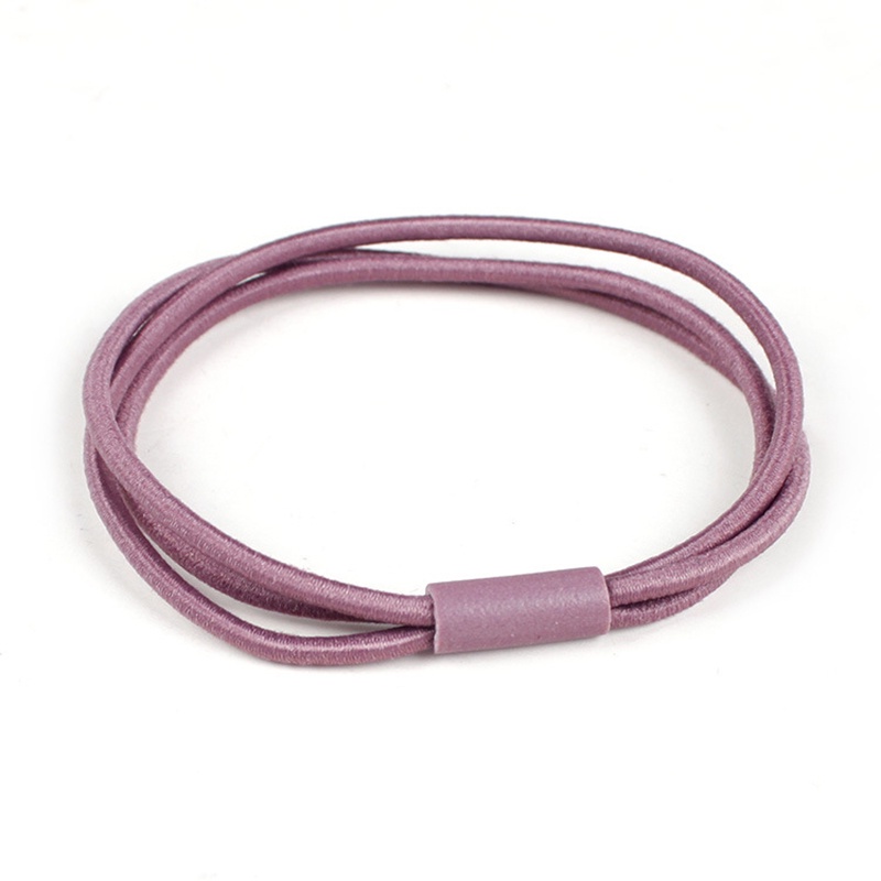 1 dây buộc tóc cao su màu trơn co giãn tốt DIY