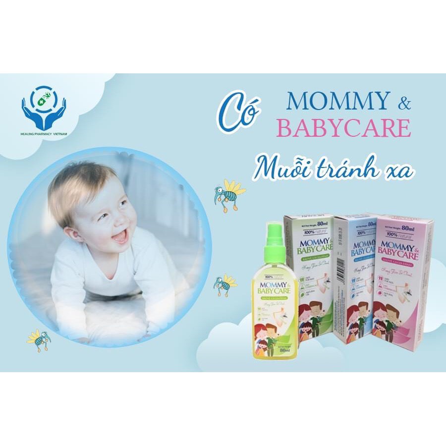 Xịt tinh dầu chống muỗi Mommy &amp; BabyCare hương tràm sả chanh