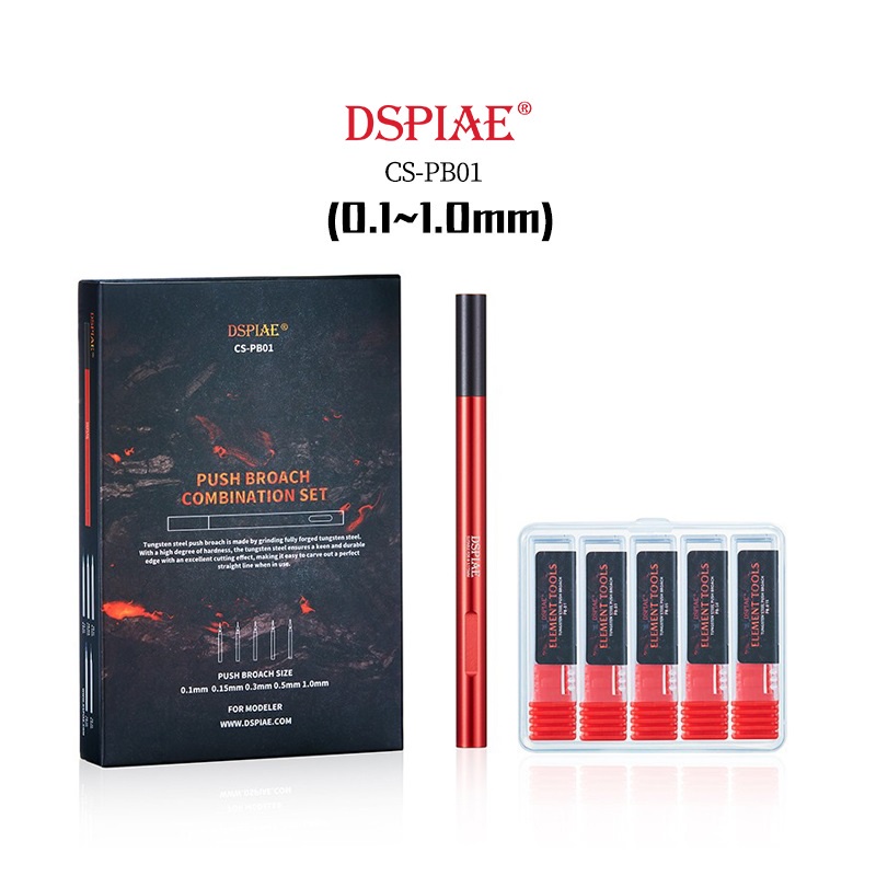 Bộ dụng cụ Custom Chisel Line Dspiae - Push Broach Combination Set - Chính hãng Dspiae