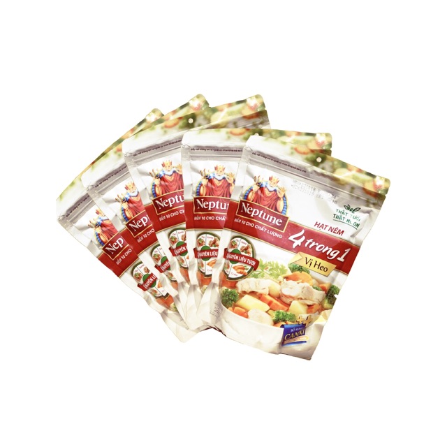 Hạt nêm Neptune 4 trong 1 Vị heo Set 5 gói x 380g