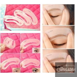 Set 3 khuôn kẻ lông mày mini brow class bộ 3 kiểu. sd4_khuonmaymini