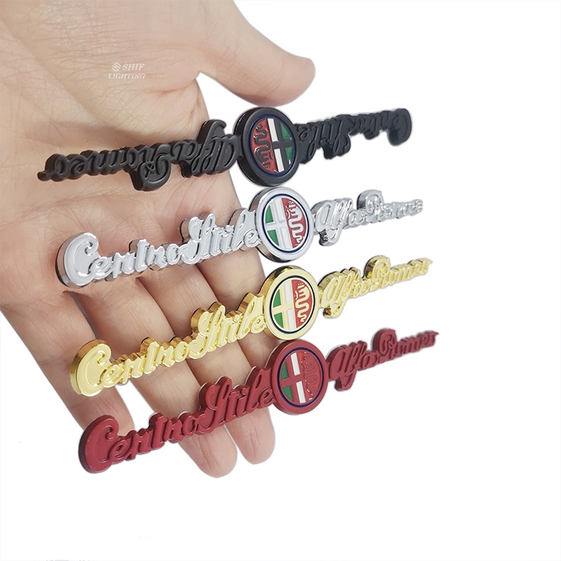 1 Miếng Dán Logo ALFA ROMEO Bằng Kim Loại Trang Trí Cho Xe Hơi