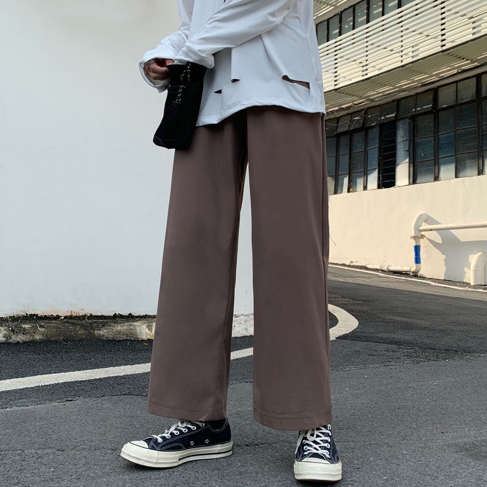 Quần Dài Ống Rộng Thời Trang Cá Tính 197000Áo Thun Dáng Rộng Phong Cách Retro Harajuku Cá Tính Cho Nam Nữ