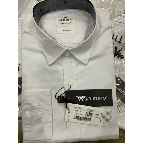 Sale áo sơmi trắng dài tay Arstino 795k👉còn 390k
