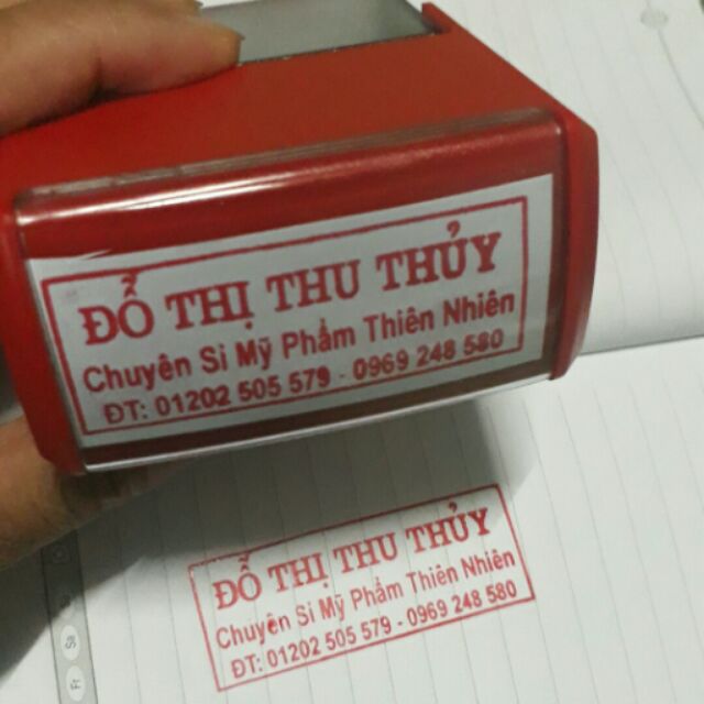 khắc dấu kèm mực
