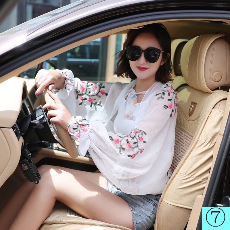 Áo Choàng Chống Nắng Vải Chiffon Tay Lửng Thoáng Khí Dành Cho Nữ 2022