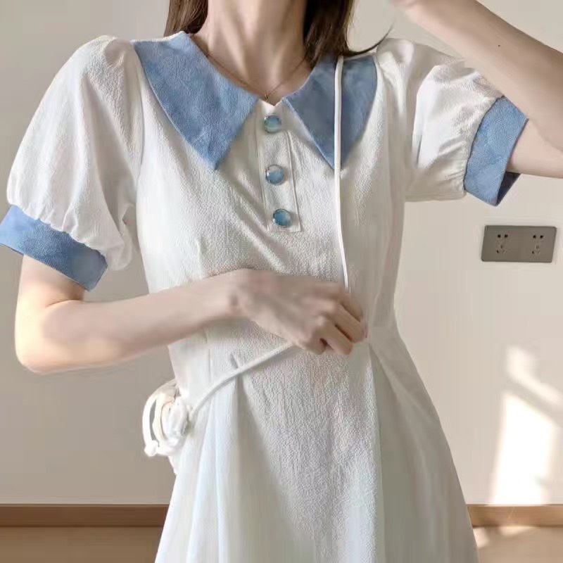 Đầm polo trơn nữ chất đẹp - Váy Polo cổ bẻ ôm body tay ngắn chất cotton nữ tính-7shine