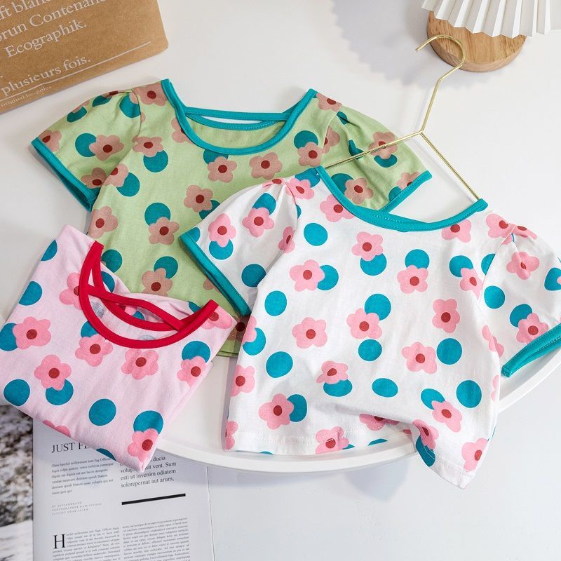 Áo Thun NgắN Tay In Hoa ThờI Trang Cho Nữ