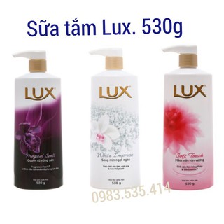 sữa tắm trắng sáng da Lux 530g