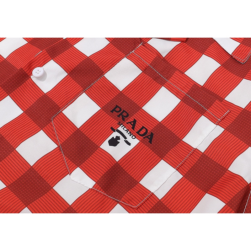 Áo Sơ Mi Tay Ngắn In Logo Cổ Điển Thiết Kế Túi Thoải Mái Thời Trang Mùa Hè