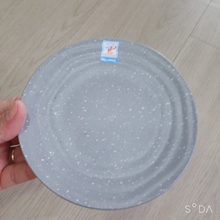 Dĩa tròn DCG 06N nhựa Melamine đĩa nhựa Melami nhám Xám Cao cấp