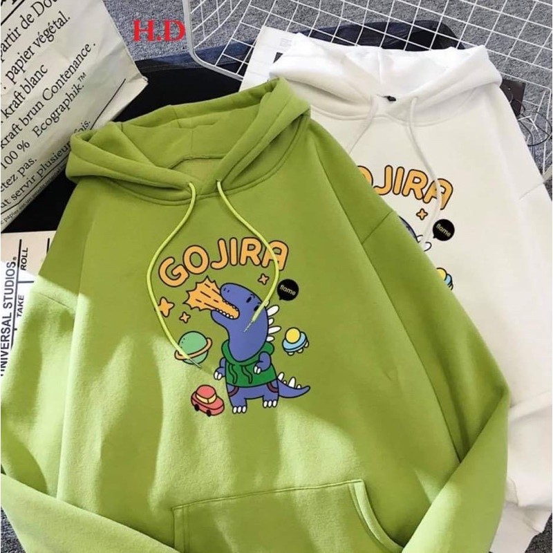 Áo hoodie khủng long GOJIRA chất nỉ ngoại cực đẹp
