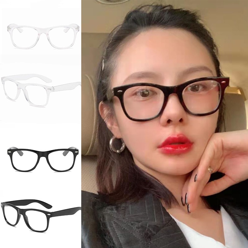 Mắt kính gọng vuông chống ánh sáng xanh thời trang