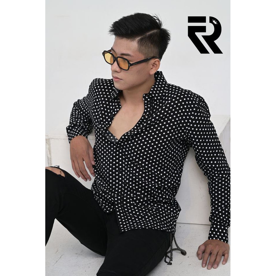 Áo sơ mi chấm bi  Polka Dots Shirt - Hàng Việt Nam Chất lượng cao + FREESHIP + SALE 20% !