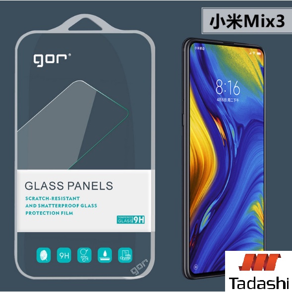 Kính Cường Lực Gor Mi Mix 3/ Vsmart Active 3, Redmi K20/ K20 Pro Trong Suốt 9H/ Vát 2.5D, Chính Hãng GOR (Tặng keo mép)