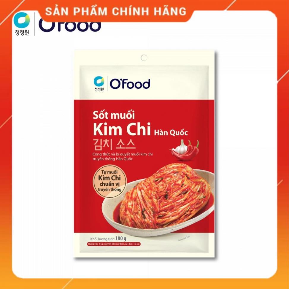 O'food - Sốt muối kim chi O'food gói 180g, chuẩn vị Hàn Quốc