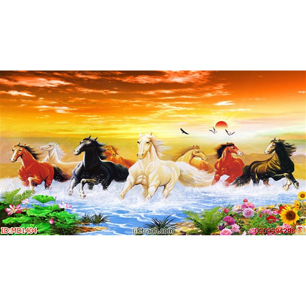 TRANH TẾT DÁN TƯỜNG 3D MÃ ĐÁO THÀNH CÔNG