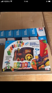 Đồ chơi Xe lửa thông minh thả domino tự động (clip thật)