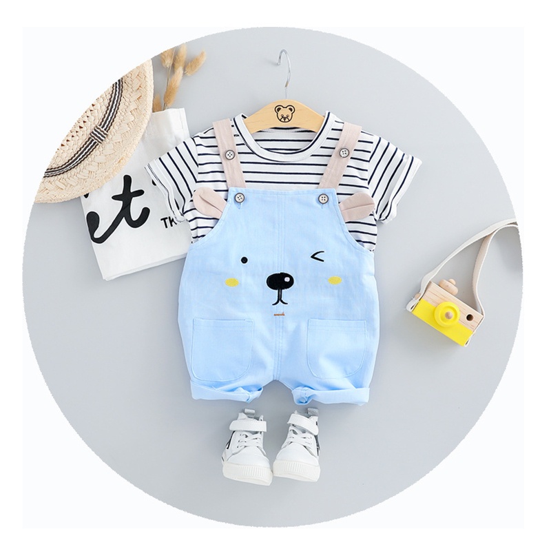 Bộ Áo Liền Quần Thời Trang Mùa Hè Dễ Thương Cho Bé