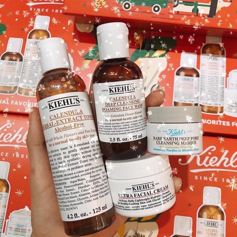 ( Bill Sephora) Set dưỡng da Kiehl’s 4 món