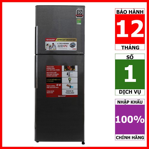 SJ-X316E-SL | SJ-X316E-DS | Tủ lạnh Sharp Inverter 314 lít (Hàng chính hãng, bảo hành 12 tháng)