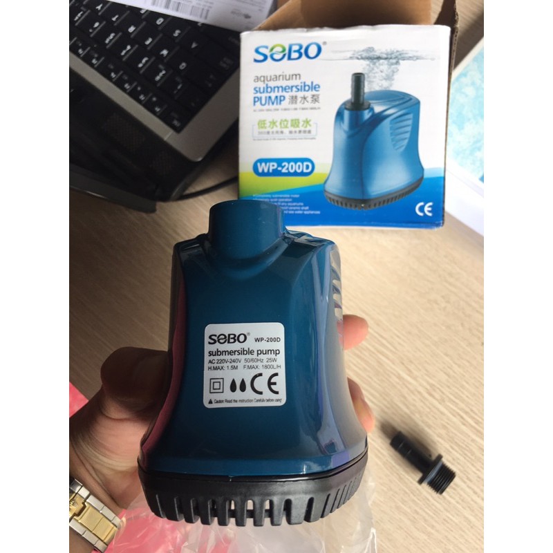 Máy bơm hút đáy 360 độ SOBO WP-200D(bơm chìm)cho bể thuỷ sinh