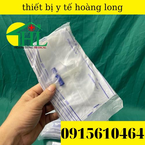 Combo 10 túi đựng nước tiểu van ngang y tế