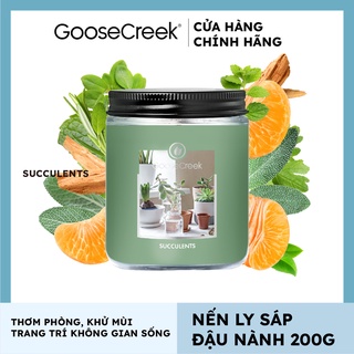 Nến ly sáp đậu nành goose creek 7oz - 200g - succulents