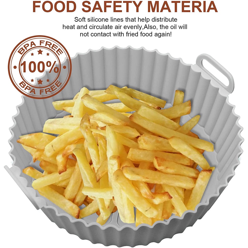 Chảo Chiên Không Dầu Bằng Silicone Có Thể Tái Sử Dụng