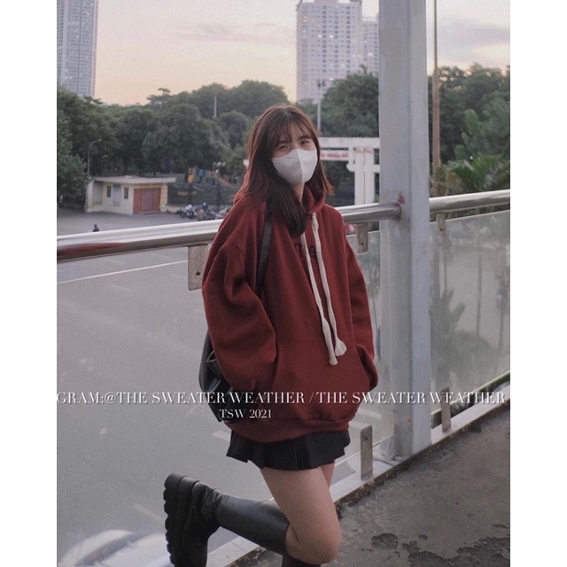 [Mã 2611THTRANG100K hoàn 10% xu đơn 99K] (Ảnh thật) Áo hoodie nỉ bông dây rút bản to thêu ME the.sweaterweather TSW | BigBuy360 - bigbuy360.vn