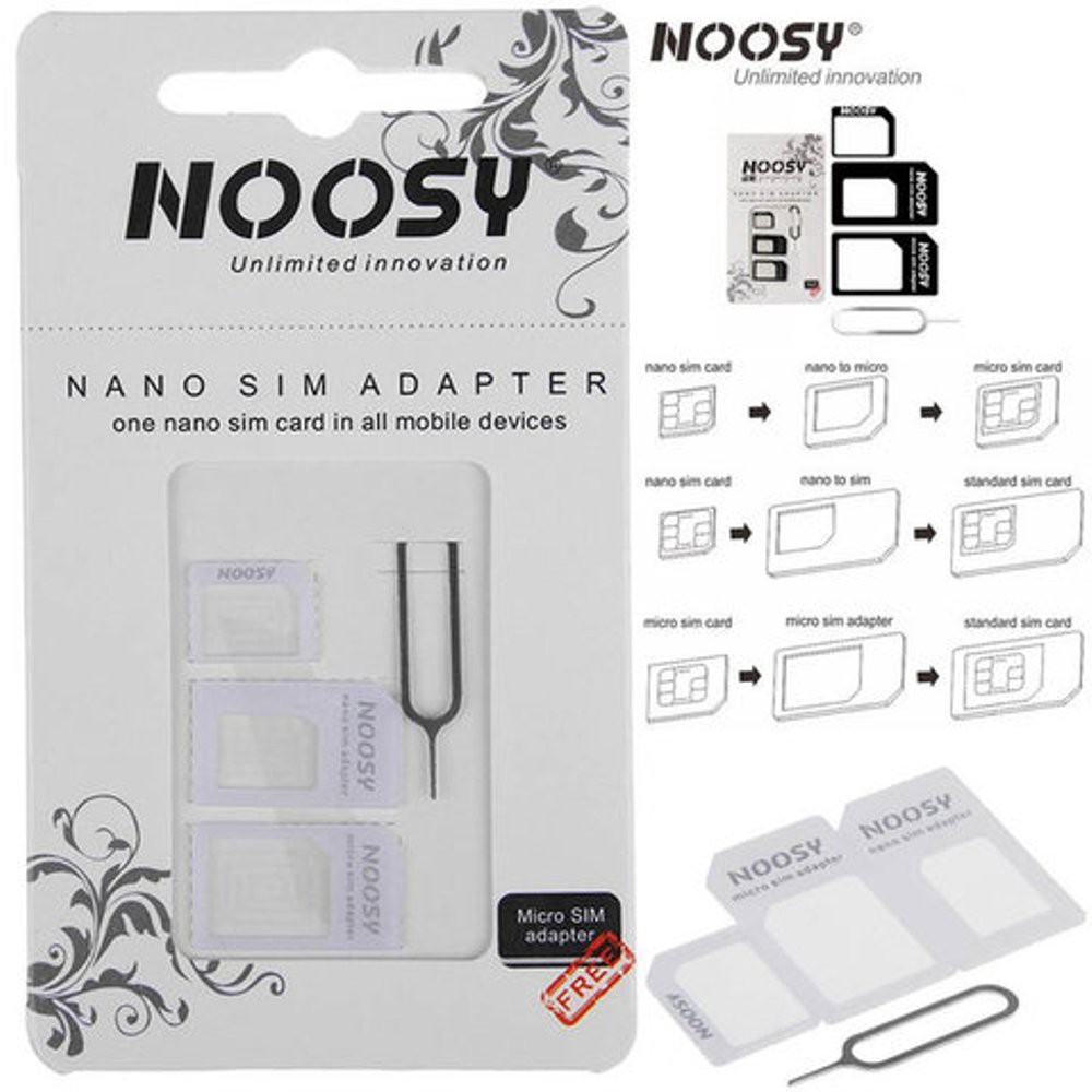 Bộ Chuyển Đổi Thẻ Sim Nano Micro Sim 3 Trong 1 | BigBuy360 - bigbuy360.vn