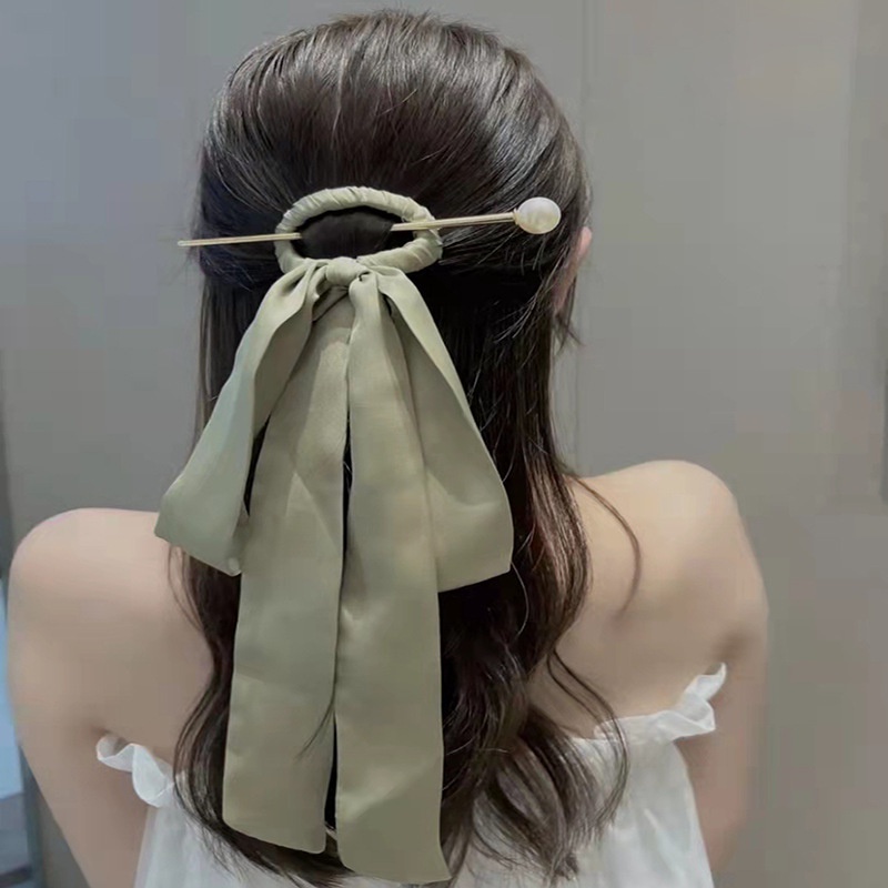 Dây Buộc Tóc Thắt Nơ Phong Cách Trung Hoa Cổ Điển Đơn Giản