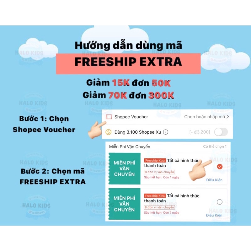 Khẩu trang sợi tre MUSLIN cho bé 2 tháng trở lên HaloKids | BigBuy360 - bigbuy360.vn