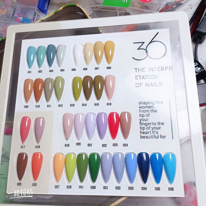 Sơn móng,sơn gel nail 36 màu bán lẻ siêu rẻ