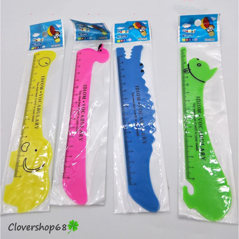 TA TYDB Thước kẻ nhựa con vật nhiều mẫu dài 15cm (Sỉ 1,6k) 44