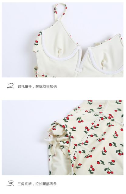 Bộ đồ bơi liền mảnh hoạ tiết cherry | BigBuy360 - bigbuy360.vn