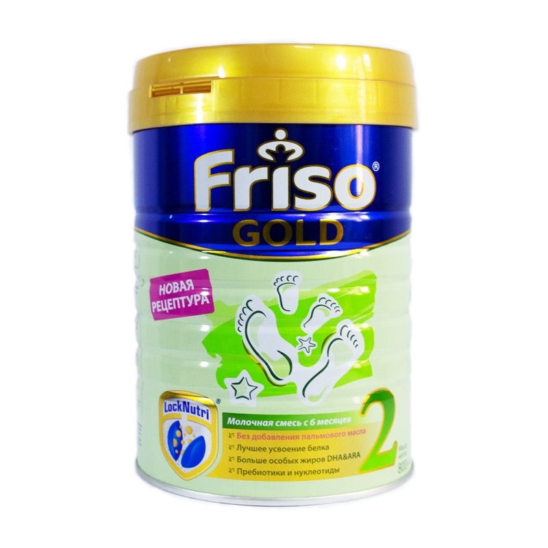[DATE 2023] Sữa Friso Gold Nga hộp 800g đủ số vị nhạt, bổ sung chất xơ chống táo bón cho bé yêu