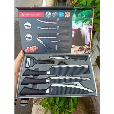 Bộ Dao 6 Món Cao Cấp Công Nghệ Nhật, Bộ Dao Tỉa Sóng Đa Năng